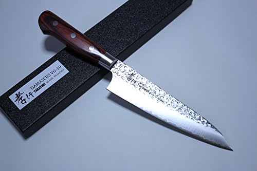 Сакаи Такајуки Го Зачукуваше Дамаск 33 Слој Вг - 10 Јапонски Џуто Готвач нож 180мм