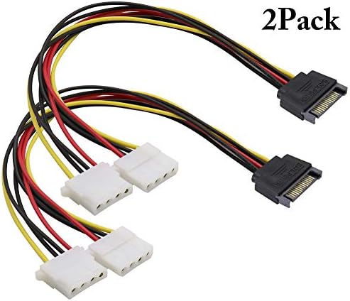 zdycgtime sata 15pin до двојно 4pin molex еден до два кабел за напојување, SATA 15p до 4p IDE хард диск, кабел за напојување Y-Splitter,