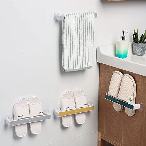 Папучи за бања Tuscr за складирање на чевли за складирање на тоалети што не-прободуваат мултифункционални папучи за бања решетки