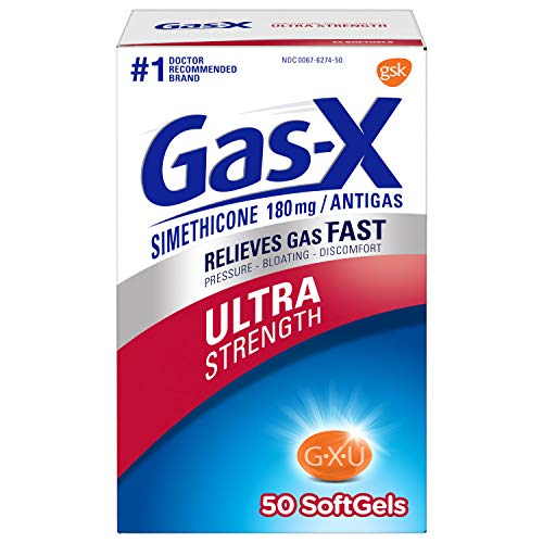 Gas-X ултра јачина Softgel за брзо олеснување на гасот, 50 брои