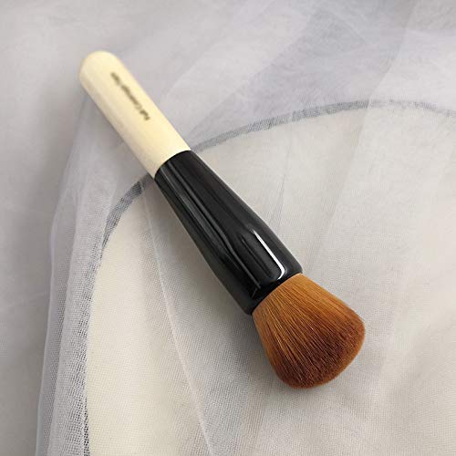 Четка за шминка Професионална рачка од дрво се карактеризира со мека коза коса средна рунда врв бронзер четка