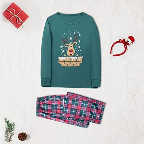 Дизајнер на Дијаго, Божиќни пижами, совпаѓање на маичка со долг ракав и панталони Семеен празник за ноќна ноќ, PJ Nightwear Set смешно