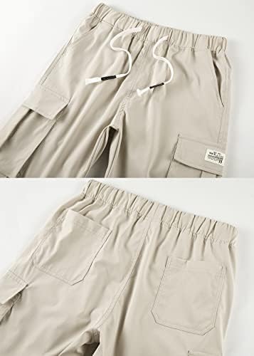 Карго шорцеви Vtuaol за жени кои се обидени опуштени удобни шорцеви за пешачење со повеќе џебови