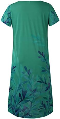 Женски есенски фустани памучни печатени ленени графити ракав долг фустан печатен контраст макси фустани за одмор