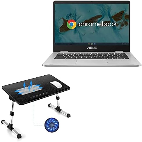 Штанд на Boxwave и монтирање компатибилен со Asus Chromebook C424 - Вистински држач за креветчиња за лаптоп, биро за удобна работа