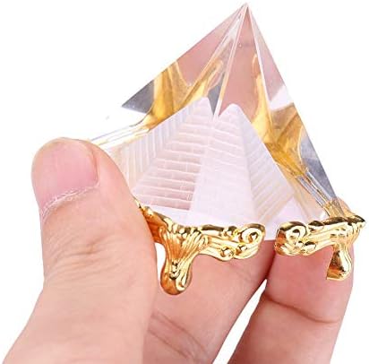 Петрихор 2,3 инчи Кристал Фенг Шуи занаетчиски пирамида за просперитет, позитивна енергија и среќа | Декорација и подароци