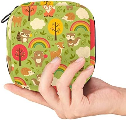Шумски ракун лисица виножито санитарна торба за чување салфетка торба за преносен период комплет торбички торбички за период менструална чаша