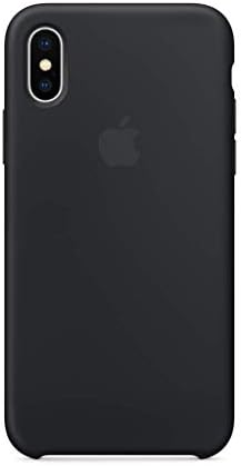 Епл iPhone X Силиконски Случај-Црно