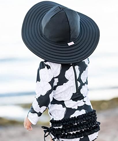 Rufflebutts® Бебе/Мали Девојчиња UPF 50+ Сонце Заштитни Широк Обод Костими За Капење Сонце Шапка