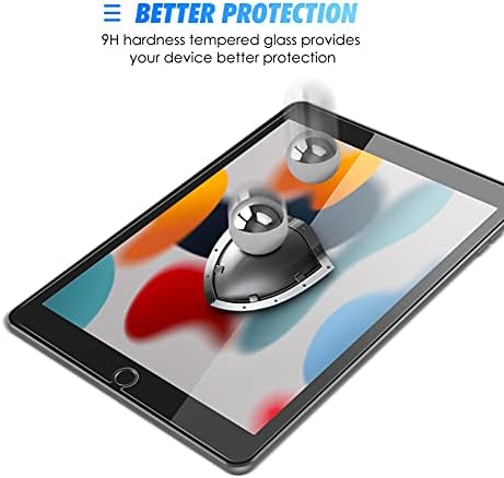 Спарин 3 Пакет Заштитник На Екранот Компатибилен со iPad 9-та 8-ма 7-Ма Генерација 10,2 Инчи, Калено Стакло за iPad 10,2