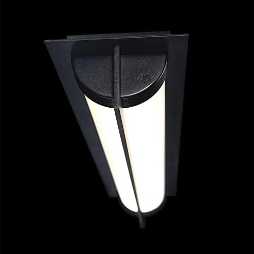 WAC Lighting Dweled, Oberon 26in LED LED затворен и надворешен wallиден светло 3000K во црна боја