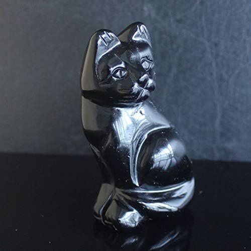 2 ‘'Рака издлабена мешана скапоцен камен кристална мачка животинска фигура со животински резба