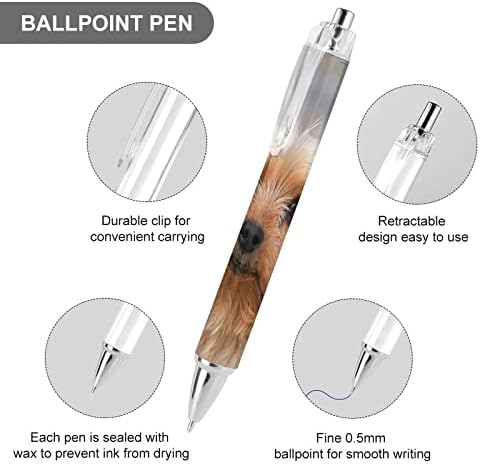 Најтешкиот пенкало за пенкало со топка за повлекување на пенкала за мажи за жени, канцелариски подарок 4 компјутери