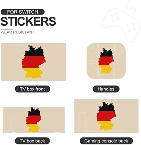 Германија Знаме Мапа Заштитни Налепници Целосна Обвивка Филм Налепница Покритие Компатибилен Со Нинтендо Прекинувач