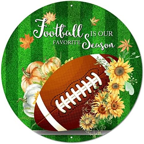 Фудбал за тркалезни метални калај знаци е нашиот омилен сезонски рагби фудбалски терен и сончогледи гроздобер венец знак со простории