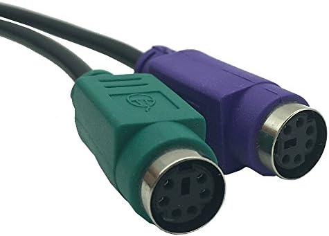 Dong USB до PS/2 PS2 PS2 MALE до Femaleенски конвертор на адаптер за женски кабел Користете USB до адаптер за конвертор на кабелот PS2 за глувче