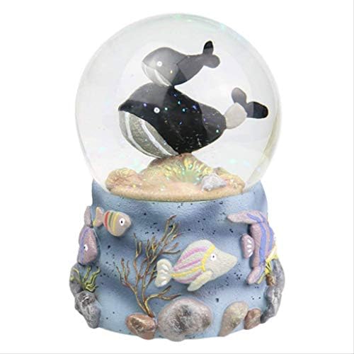 Кристална музичка кутија SFYSP ， музичка кутија со кристална топка од кит, ротирачка снегулка кутија Девојче и детски подарок