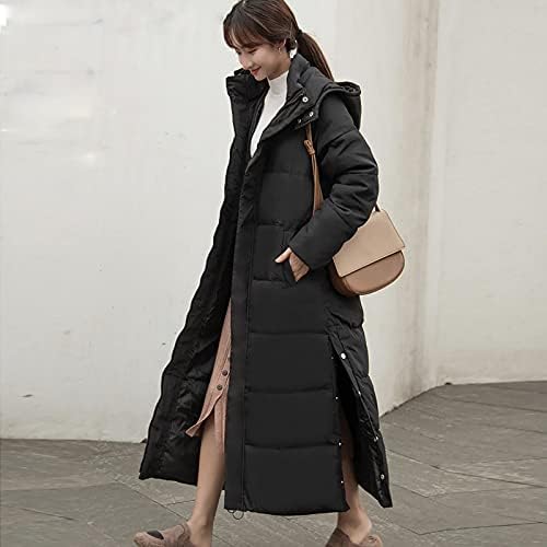 Нерохузи женски топли зимски палта поставени задебелени јакна со аспиратор плус големина долга парка Теди палто со палто од лабава