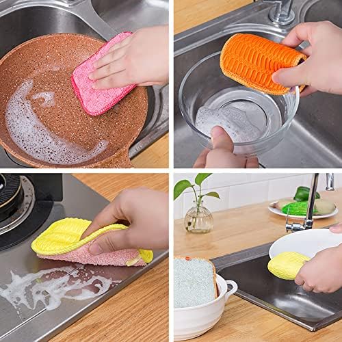 Миењето на миење садови со влакна NPKGVIA фино чистење на кујната за бришење на кујната со чистач за чистење не е лесно да се добие чистење