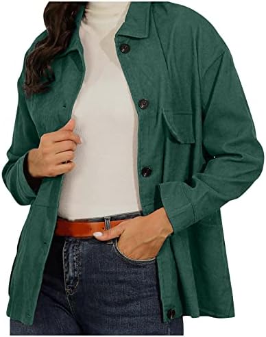 Foviguo плус големина женски зимски палта, убав палто со долг ракав, женски пад на тунични лангии, удобни удобни палта лапел