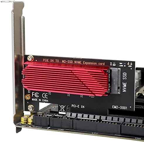 Trotwei Blue NVMe M. 2 PCIe Адаптер, M2 M Клуч SSD На PCI-e x4 Адаптер, PCIe На M. 2 Адаптер за 2280 2260 2242 2230 SSD Со Алуминиумски Ладилник