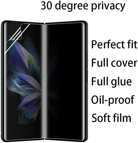 Fydikhn 2 Парчиња Анти-Шпионски Заштитник На Внатрешниот Екран Дизајниран За Samsung Galaxy Z Пати 4 5G 2022 Заштитник На Екранот За Приватност Мек Филм Против Гребење Анти-Ѕирка?