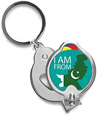 Јас сум од пакистанското национално знаме на ноктите за нокти на остриот нокти од не'рѓосувачки челик
