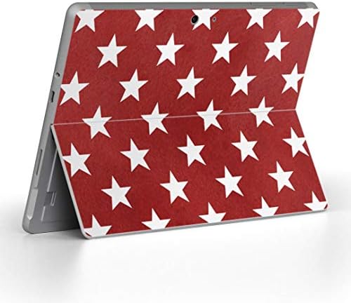 Покрив за декларации на Igsticker за Microsoft Surface Go/Go 2 Ultra Thin Protective Tode Skins Skins 012368 Црвена starвезда