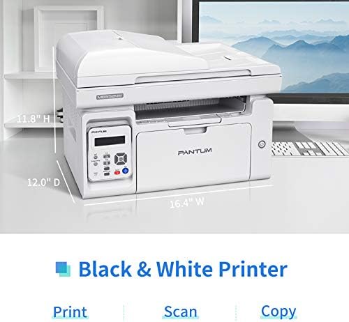 Pantum All во еден ласерски печатач за скенер копир WiFi безжичен печатач Црно-бел печатач M6552NW, PB-2111EV тонер за кертриџ