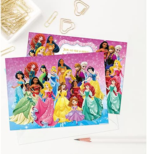 Најдобра надеж 20 покани за принцези девојки покани картички за забави за роденденски покани