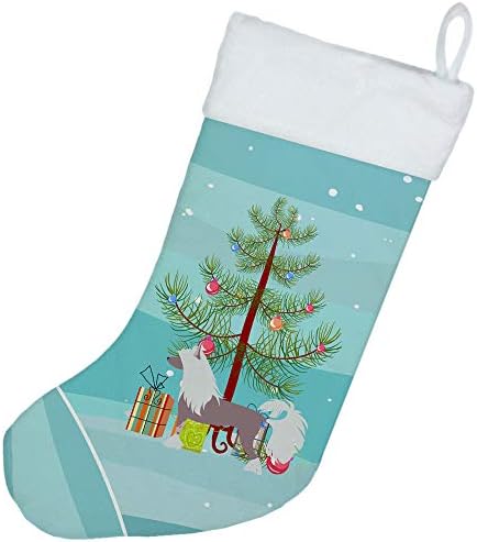Богатства на Каролина BB2961CS Кинески полумесечи Божиќно дрво Божиќно порибување, камин што виси чорапи Божиќна сезона забава Декорации за