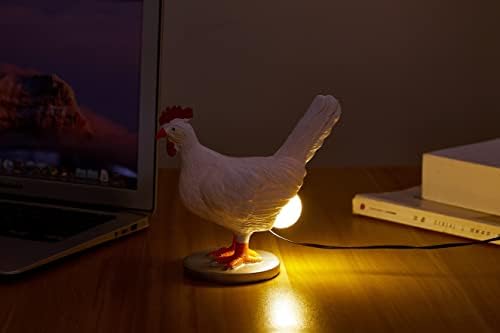 Светилка за Пилешко Јајце, 3д Светилка За Јајца За Несење Кокошка Со Кутија За Подароци Во Боја, Живописна ЛЕД Светилка За Јајца,
