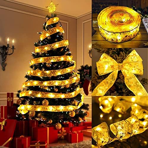 Божиќни ленти за Божиќни ленти, светла за самовила Светла LED светла за свадби Нова Година Декорации на дрво Дрво затворено