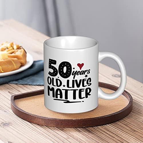 50 -ти роденденски подароци за жени мажи, смешни 50 годишни животи Материја за кафе, кафе, 11 мл, среќен безобразен гроздобер 1972 година за да наполни 50 години мајка машк?