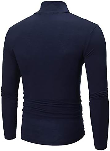 Тенок маж на мажите од Beuu Основни термички маички со желби со цврста боја, обичен памук плетен пулвер џемпери врвови 2022 есенски
