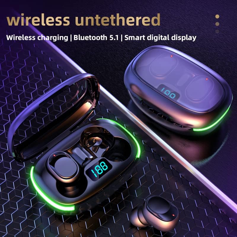 Безжични Слушалки За Уши Bluetooth Слушалки Со Куќиште За Безжично Полнење IPX4 Водоотпорни Стерео Слушалки во Уво ЗА СПОР
