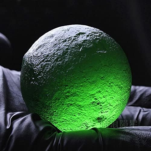 XIAOJIA 1pcs Зелена Метеорит Влијание Класа Чешка Сфера Топката 2Cm-Армија Зелена, 3,8 Cm