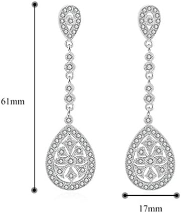Goober liu 4 Дел за моделирање на модни кристални обетки за модни кристали, уши на циркони-гејмстон, 1 пар