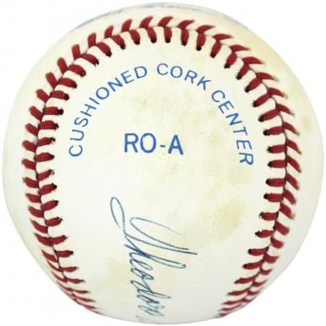Тед „Теодор Самуел“ Вилијамс го потпиша ОАЛ Бејзбол ПСА/ДНК Е67402 - Автограмирани бејзбол