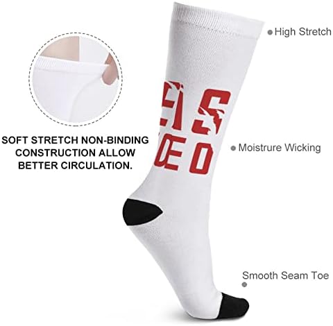 Astвер режим на печатени чорапи за појавување на бои Атлетски колени високи чорапи за жени мажи