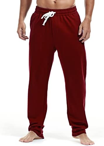 Атлетски панталони на Ејми Кули, памук, отворено дно, трчање со џемпери со џогерс со џебови со џебови со џебови со џебови
