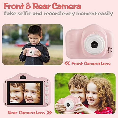 Детска Камера, 40мп/30МП/28МП/12мп Дигитална Камера За Детски Подароци, 3,5 Инчен Голем Екран 1080п Дигитална Видео Камера За Деца СО 32ГБ
