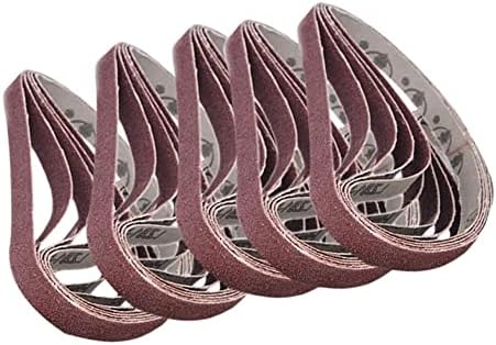 Абразивен појас 20 парчиња пескачки појас 40/60/80/120Grit Qualttiy Sander Belts Абразивна алатка за ремен за метална метална метална
