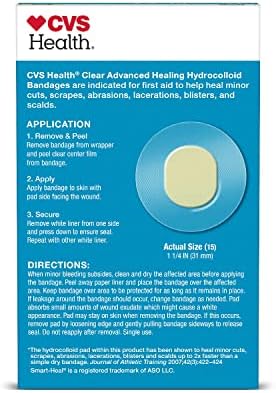 CVS Health Clear Advanced Advanced Hydrocolloid Spot Spot завои, 15 CT