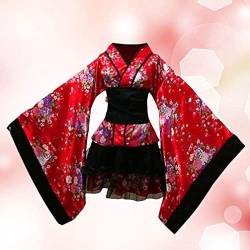 Фустан од абаодам кимоно жени жени кимоно слугинка костум фустан јапонски традиционален слугинка фустан кимоно облека слугица костум фустан