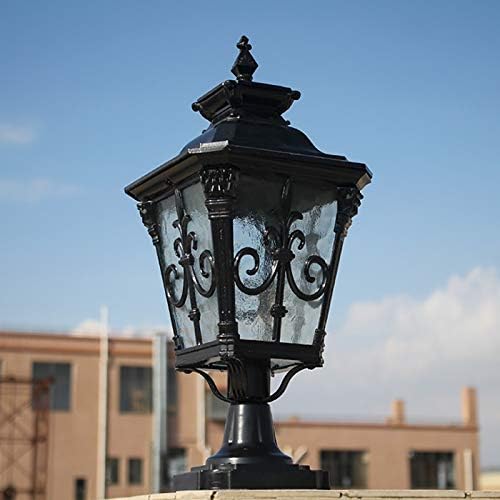 BBSJ Гроздобер wallидна ламба отворено осветлување предводена улична градина вила тремот ретро светла водоотпорен за внатрешен бронза црна