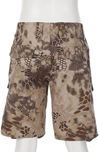 Озммјан карго шорцеви за мажи обични мулти-џебни маскирни шорцеви лето опуштено вклопување за дишење работа на отворено панталони панталони