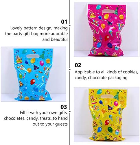 Кисангел колачиња за пакување торби за деца, детски торби за подароци 40 парчиња, детски забави торби пластични кеси, бонбони третираат торби роденденска забава сва