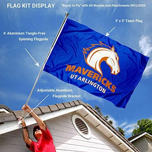 Тексас Арлингтон Маверикс знаме и пакет за монтирање на заградите