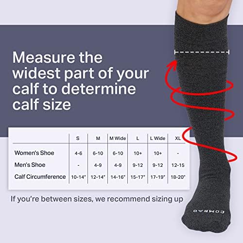 Чорапи за компресија висока колена Бери Омбре средно теле теле